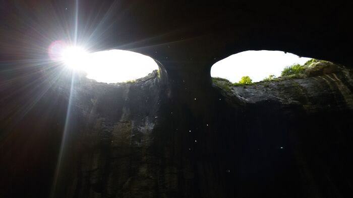 Wait Till You See The Cave With Giant “Eyes” Staring At The Sky!