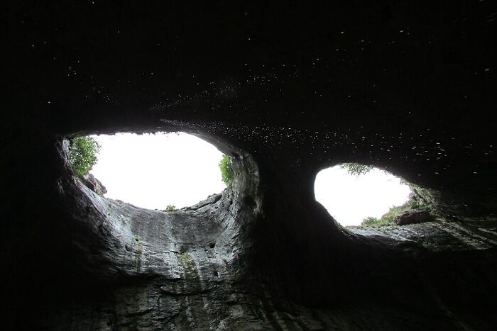 Wait Till You See The Cave With Giant “Eyes” Staring At The Sky!