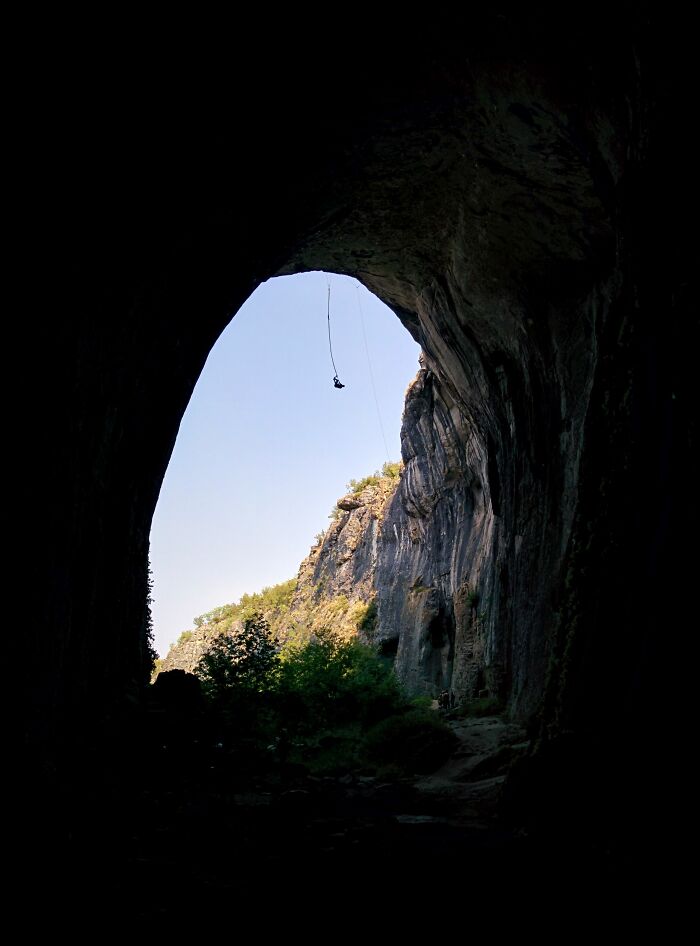 Wait Till You See The Cave With Giant “Eyes” Staring At The Sky!