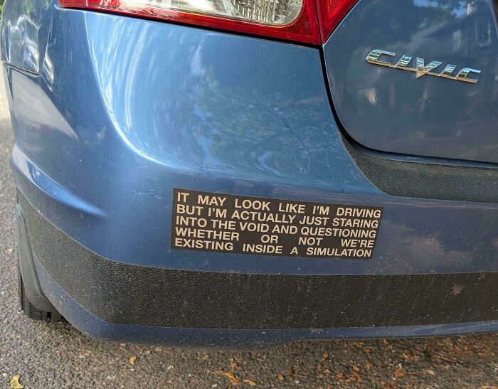 Hilarious Bumper Stickers That'll Make Your Commute Way More Fun