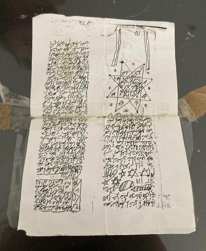 Found Something Odd Behind Bathroom Furniture—What Even Is This?