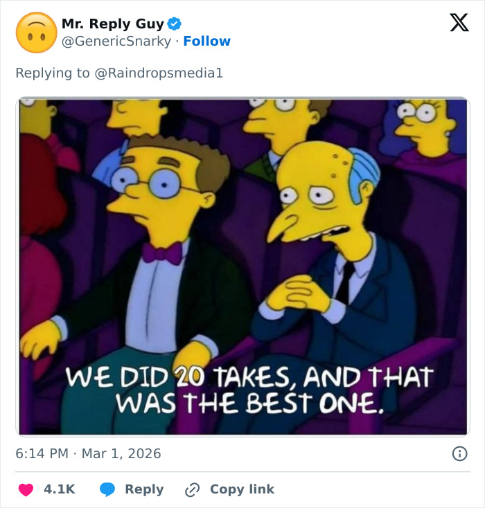 "We Did 20 Takes" The CEO's Tiny Nibble Turns Into Hilarious Simpsons Meme
