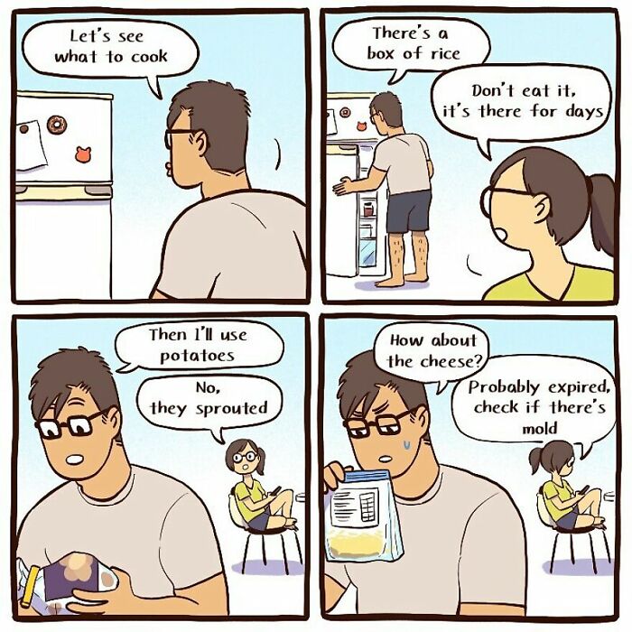 Wait, They Actually Ranked These? 50 Hilarious ‘It Guy & Art Girl’ Comics That Nail Couple Life