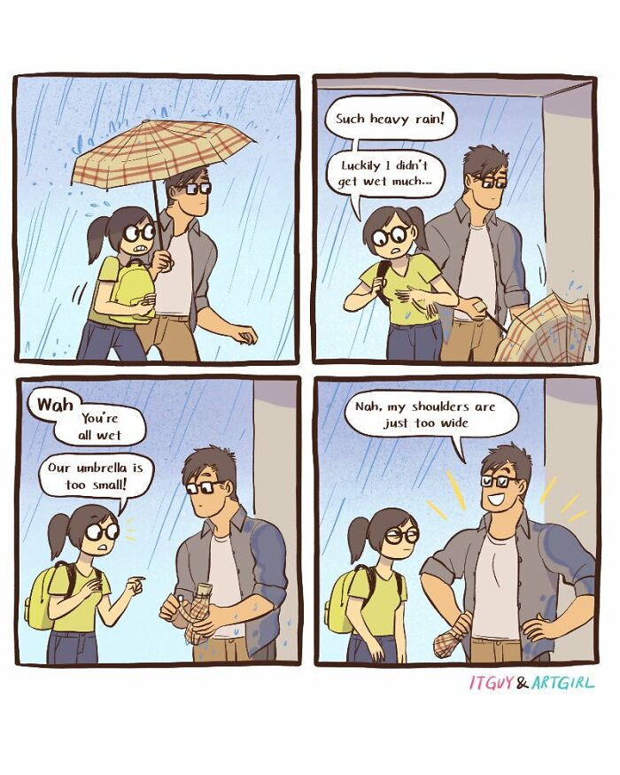 Wait, They Actually Ranked These? 50 Hilarious ‘It Guy & Art Girl’ Comics That Nail Couple Life