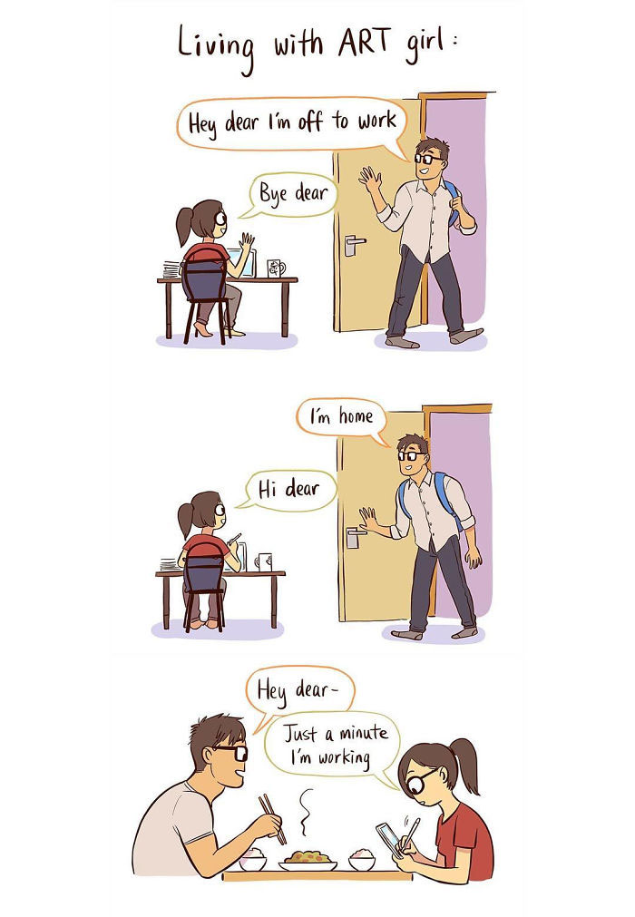 Wait, They Actually Ranked These? 50 Hilarious ‘It Guy & Art Girl’ Comics That Nail Couple Life