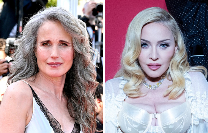 Andie Macdowell & Madonna