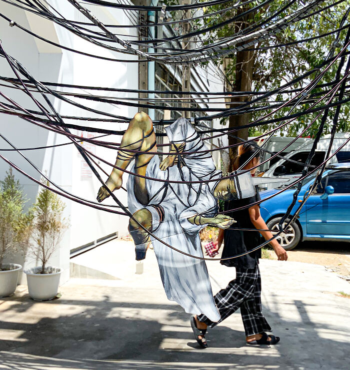 These Wild Thai Murals by LuckyLeg Will Totally Mess With Your Brain