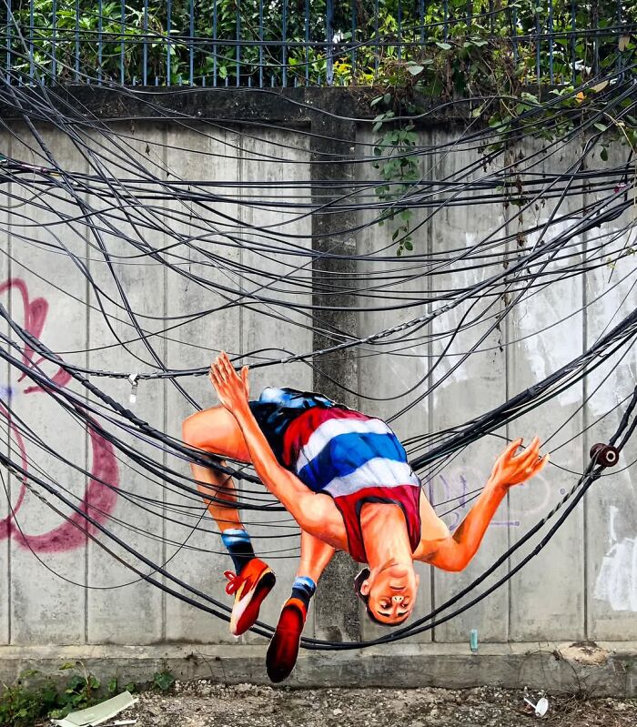 These Wild Thai Murals by LuckyLeg Will Totally Mess With Your Brain