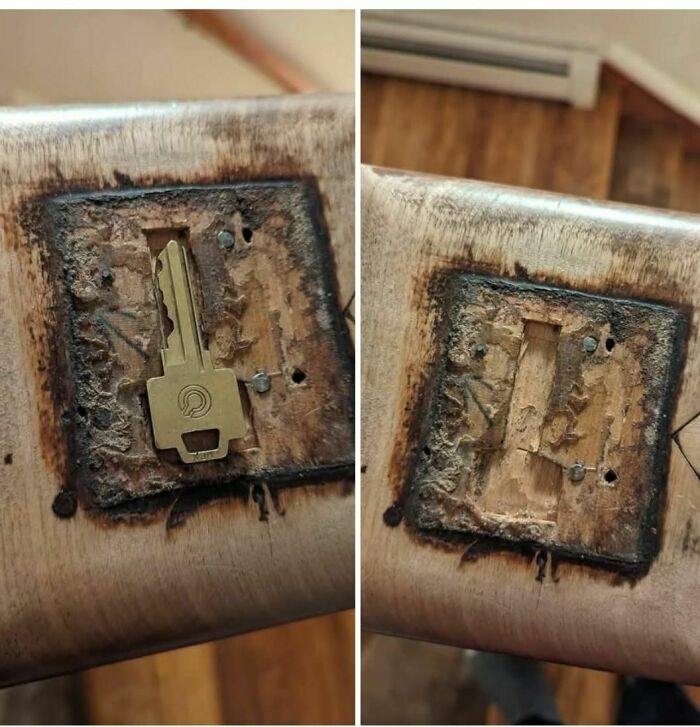 Why Hide A Key Inside The Newel Post?