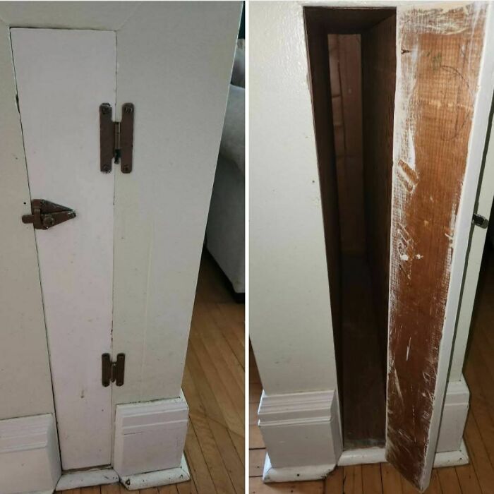 Skinny Little Closet In An Archway? Cards, Secrets, Or Something Else?