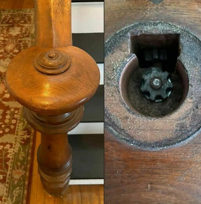 What’s That Gear-Looking Thing In The Newel Post?