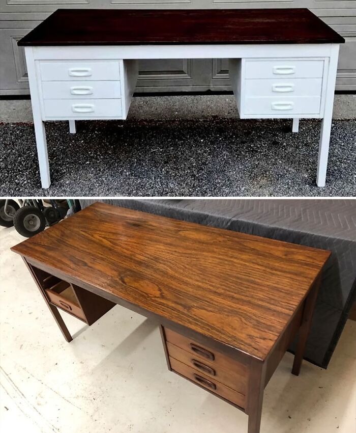 Danish Rosewood Desk: Rescue Edition