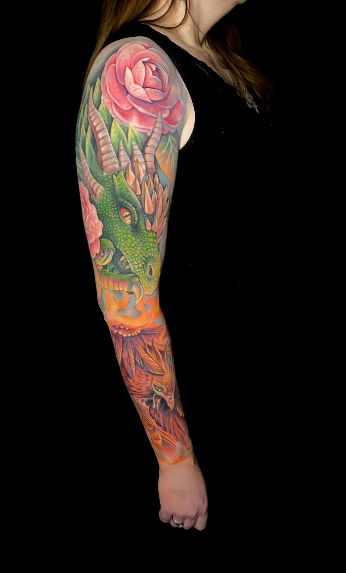 Dragon vs. Phoenix: Color Explosion Sleeve
