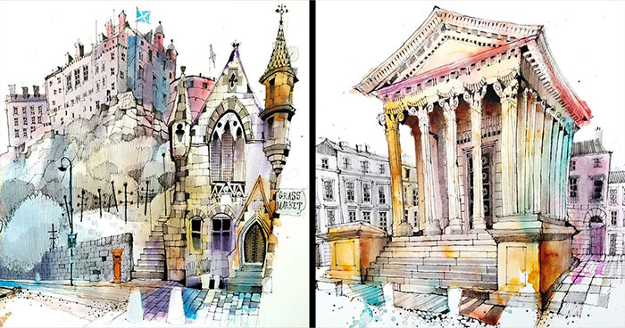 37 Urban Sketches That Make City Life Look Like a Dream