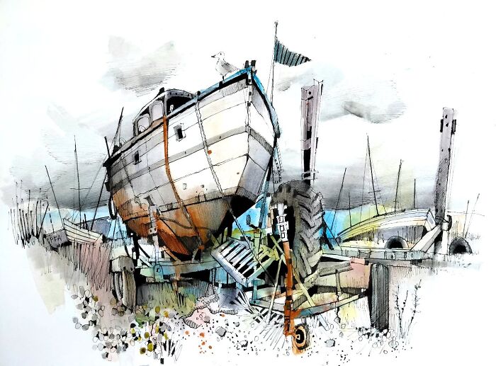 Dee Marshes In Lower Heswall — Moody and Magical