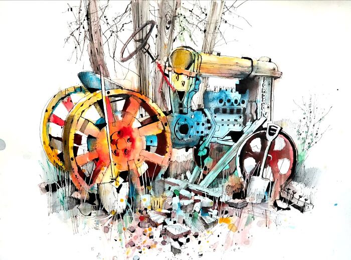 Old Abandoned Vintage Tractor In Maldon, Australia — Rust Never Looked So Good