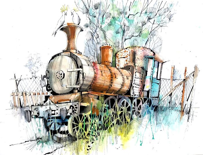 Maldon Railway Yard In Rural Australia — Tracks to Neverland