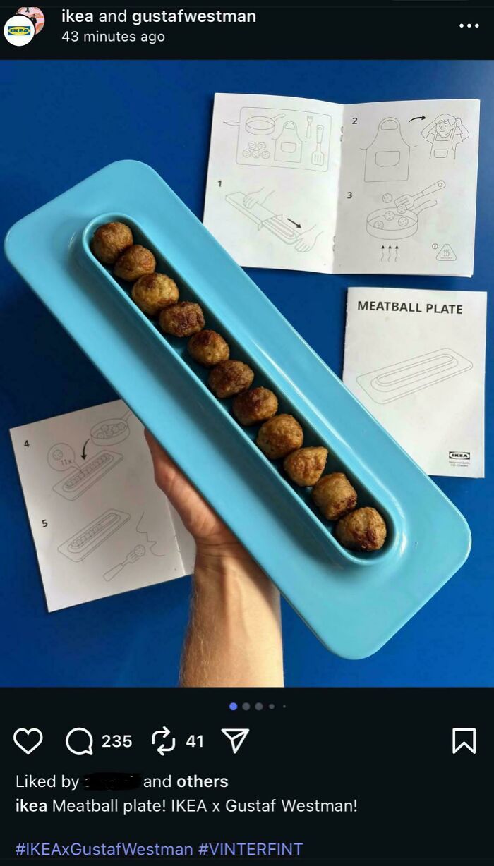 IKEA Meatball Plate That’s All About Style Over Function