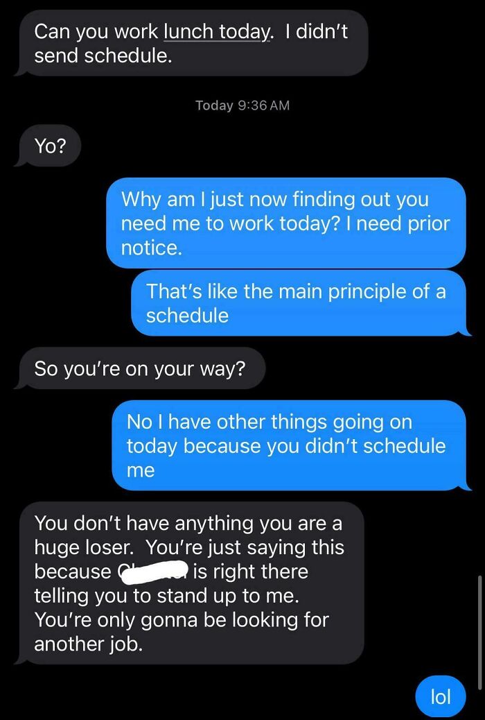 Boss Fired Me Over His Own Scheduling Oops