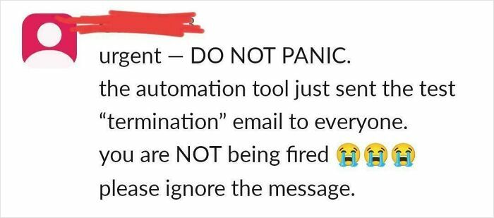 HR Accidentally Texted the Whole Company They're Fired (Including CEO!)