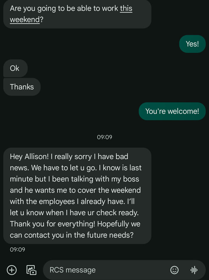 Got Fired with Zero Warning—And It Stings