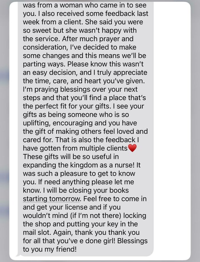 Got Fired and Lost the Chance to Fix It