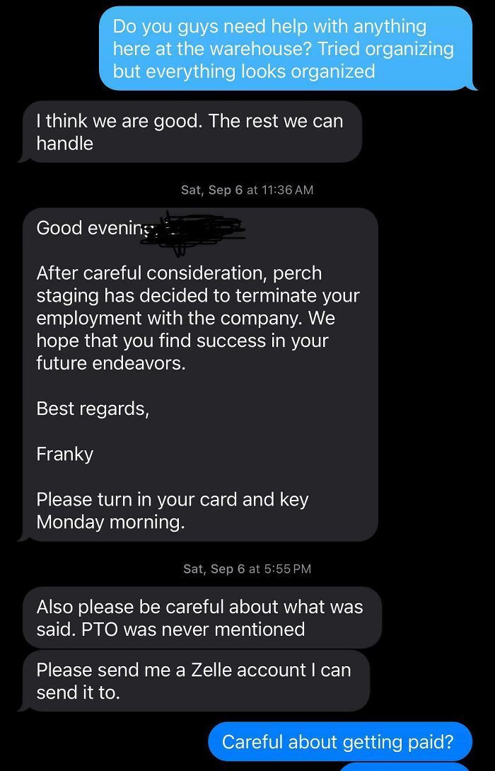 Got Fired After Months Without Training—Nowhere to Go