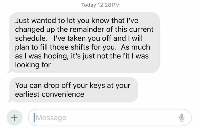 Boss’s Text Message Fired Me—No Drama, Just Flat Out
