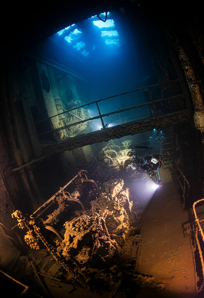 Historic Wreck Drama: The Kensho Maru Engine Room (Wrecks 3rd Place)