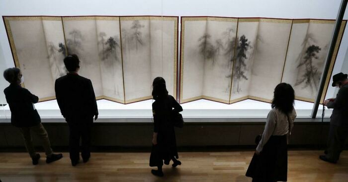 The Pine Trees Screen: Misty Pines Covered in Mystery (And Paint)