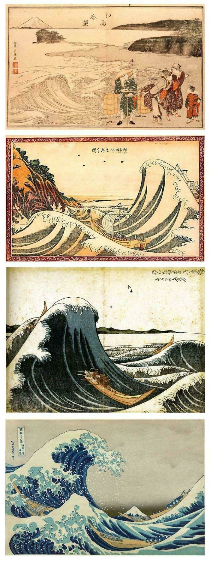 Hokusai’s Great Wave Got a Glow-Up (Or Three) Over 40 Years