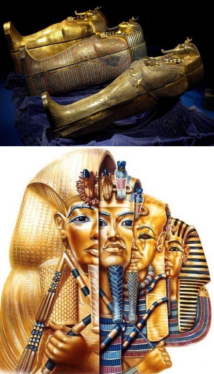 King Tut’s Coffin Game: Three Coffins Inside Each Other (Gold, Anyone?)