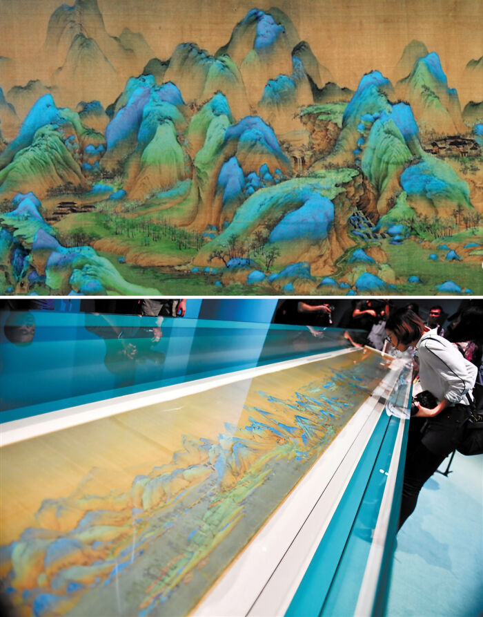 A Jaw-Dropping Blue-Green Chinese Landscape Painting by an 18-Year-Old