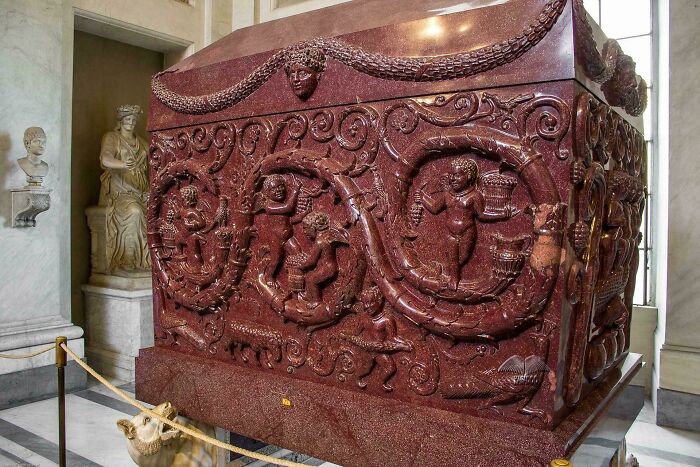 The Sarcophagus of Constantina: A Purple-Red Marble Megamasterpiece From 4th Century