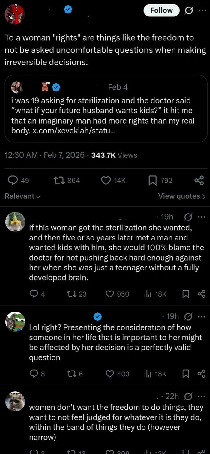 No Way Women Should Get Permanent Birth Control? Okay...