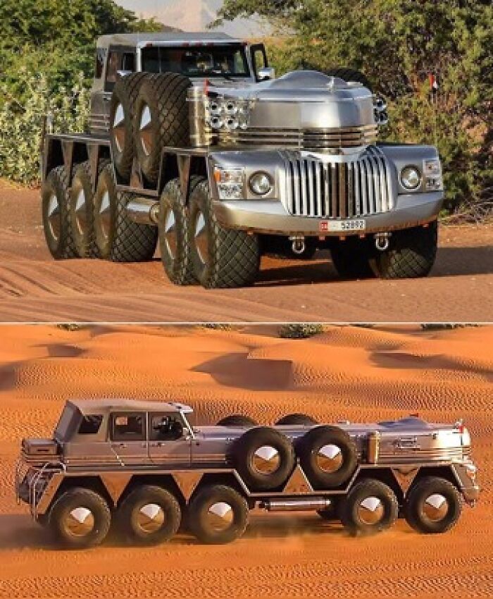 Meet The Dhabiyan: A 10-Wheeled Rainbow Beast From The Desert