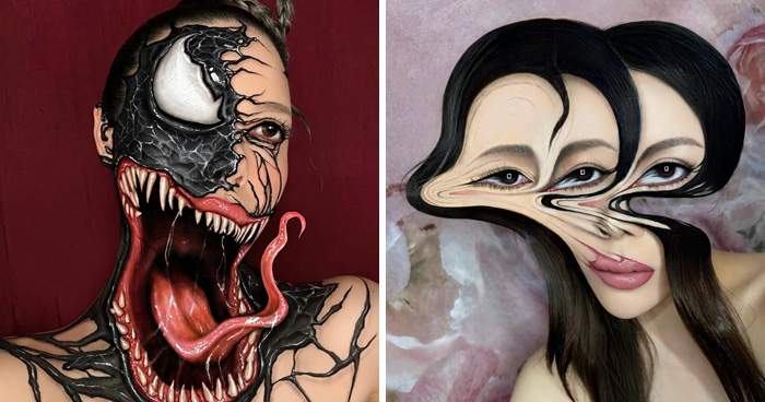 28 Crazy Makeup Illusions That’ll Make You Do a Double Take (Or Ten!)