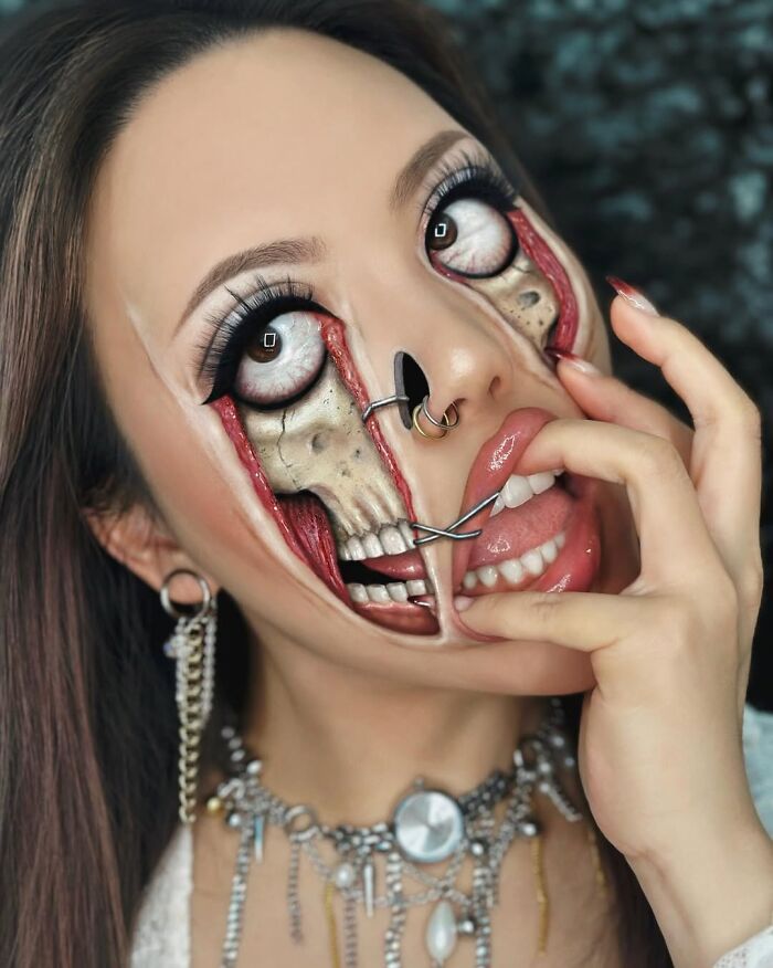 28 Crazy Makeup Illusions That’ll Make You Do a Double Take (Or Ten!)