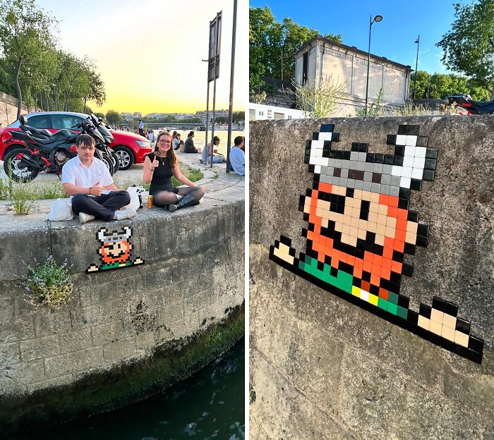 Pixel Art Party on City Walls? Yup, This Artist Nailed It!