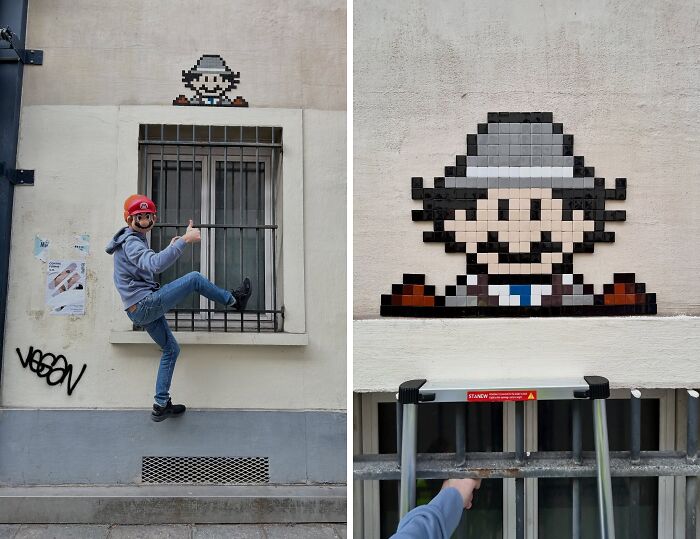 Pixel Art Party on City Walls? Yup, This Artist Nailed It!
