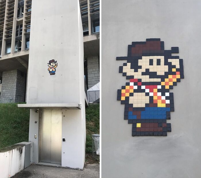 Pixel Art Party on City Walls? Yup, This Artist Nailed It!