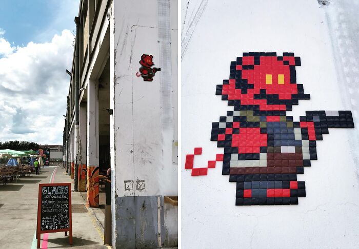 Pixel Art Party on City Walls? Yup, This Artist Nailed It!