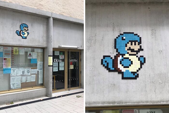Pixel Art Party on City Walls? Yup, This Artist Nailed It!
