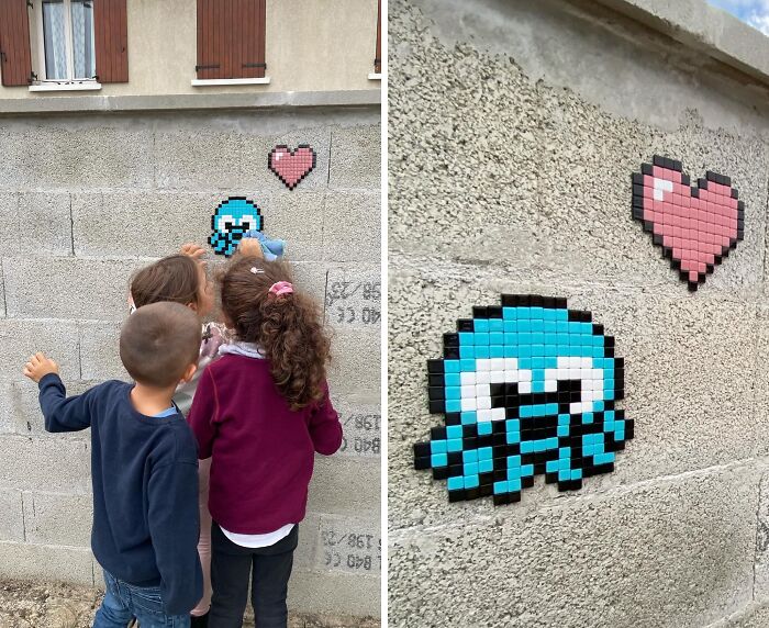 Pixel Art Party on City Walls? Yup, This Artist Nailed It!