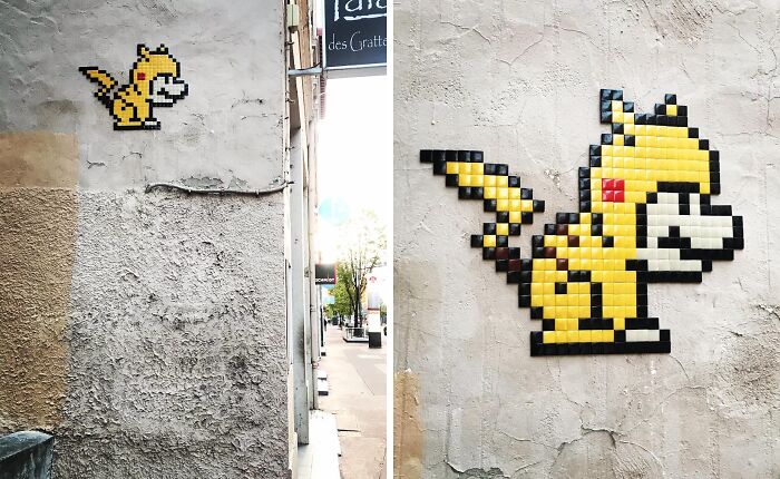 Pixel Art Party on City Walls? Yup, This Artist Nailed It!
