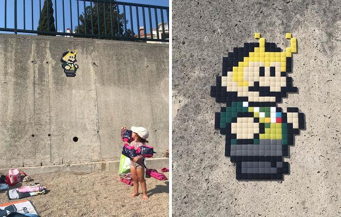 Pixel Art Party on City Walls? Yup, This Artist Nailed It!