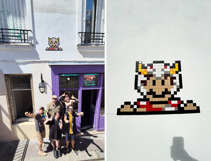 Pixel Art Party on City Walls? Yup, This Artist Nailed It!