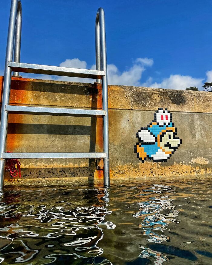 Pixel Art Party on City Walls? Yup, This Artist Nailed It!