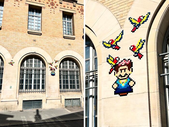 Pixel Art Party on City Walls? Yup, This Artist Nailed It!