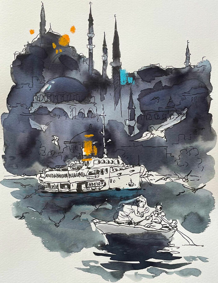 30 Watercolor Sketches That Make Everyday Life Look Like a Party